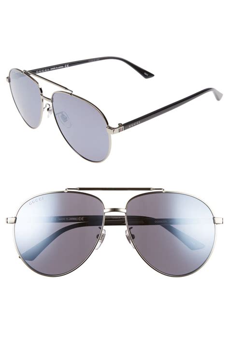 61mm navigator sunglasses gucci|gucci unisex aviator sunglasses.